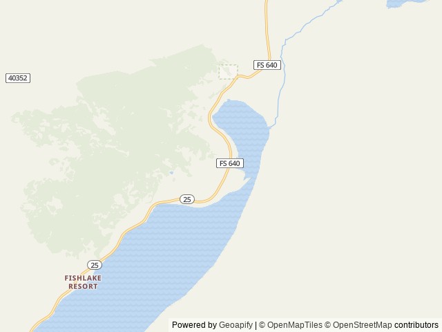 Map of Bowery Creek location at Loa, UT, United States