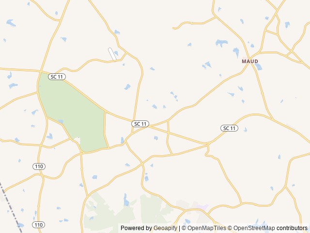 Map of Cowpens Battlefield RV Park, LLC location at Gaffney, SC, United States