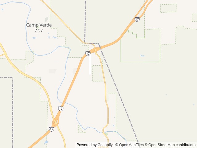 Map for Off-Grid Modern 2025 Dutchman Kodiak Ultra-Lite near Camp Verde, AZ