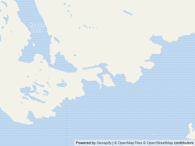 Map of Kegan Cove Cabin location at Craig, AK, United States