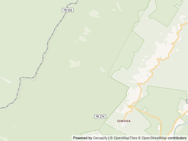 Map of Spruce Knob Lake location at Riverton, WV, United States