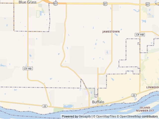 Map for 2015 Starcraft Launch 16RB near Blue Grass, IA