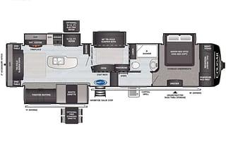 2021 Keystone Cougar 368MBI Fifth Wheel