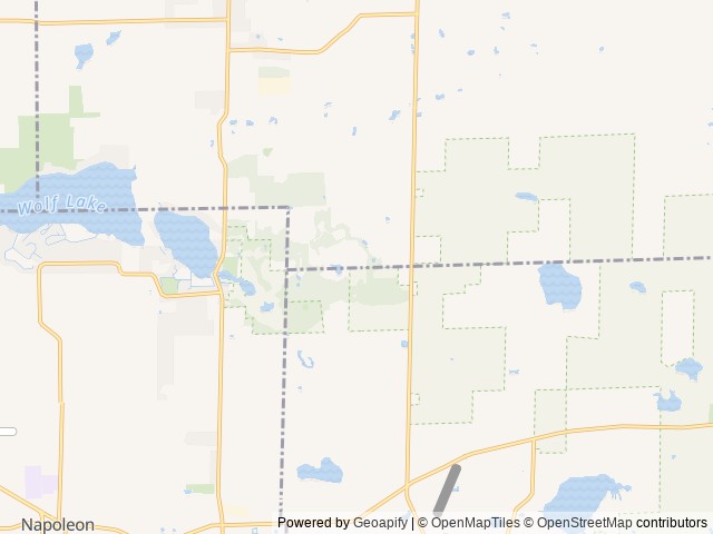 Map of Apple Creek Campground & RV Park location at Grass Lake, MI, United States