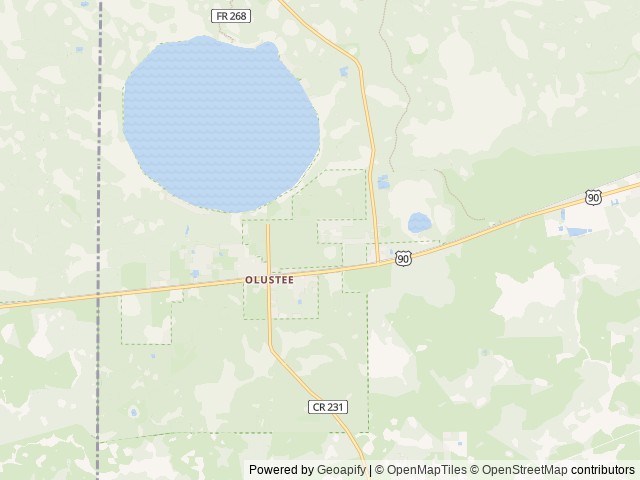 Map of Group Landing location at Sanderson, FL, United States