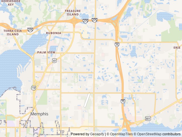 Map of Coach House Mobile Home Community (Age Restricted 55+) location at Palmetto, FL, United States