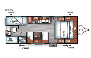 2018 Forest River RV Salem Cruise Lite 201BHXL