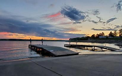 Beaver Creek boat ramp at Sunset.