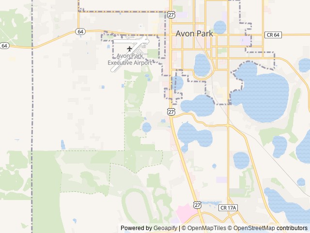 Map of Reflections on Silver Lake location at Avon Park, FL, United States