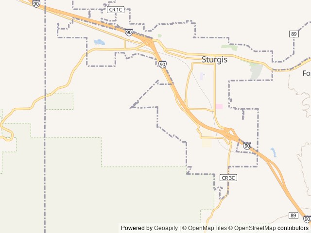 Map for 2024 Forest River RV  Wolf Pup Black Label 17JWBL near Sturgis, SD