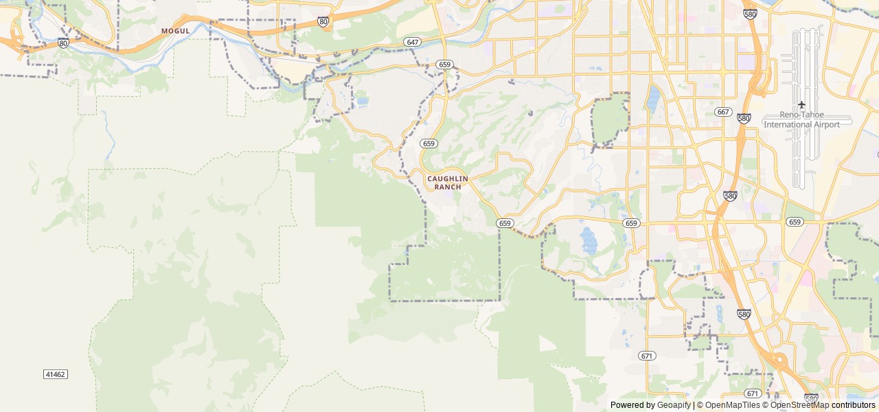 Map for Forest River Wildwood 22' near Reno, CA