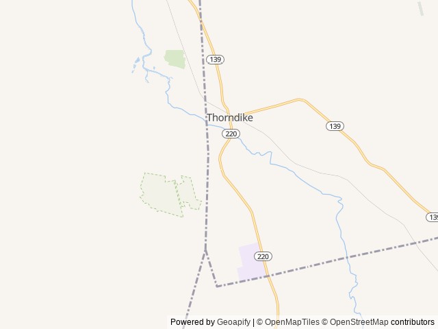 Map for Incredible Family Friendly Trailer Camper near Thorndike, ME