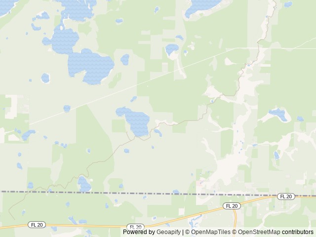 Map of Rattlesnake Lake North location at Chipley, FL, United States