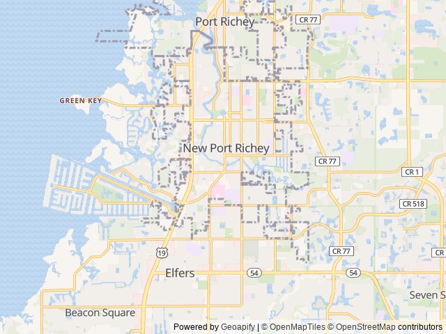 Map for The Moncada Camper Mobile! near New Port Richey, FL