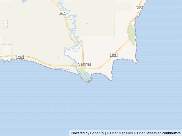 Map of Nahma Lakeside Landing Campground and Lodging LLC location at Nahma, MI, United States