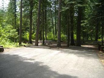 Yaak River Campground site
