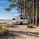 Modern RV w Panoramic Window & Outdoor Kitchen