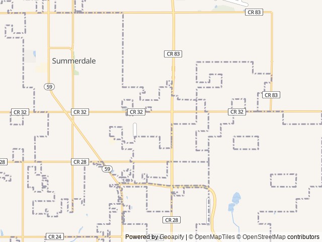 Map of Summer Acres RV Park location at Summerdale, AL, United States