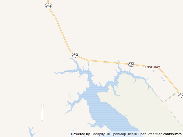 Map of Rose Bay RV and Campground location at Scranton, NC, United States