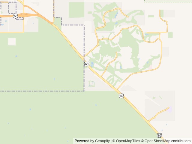 Map of Gold Canyon RV and Golf Resort location at Apache Junction, AZ, United States
