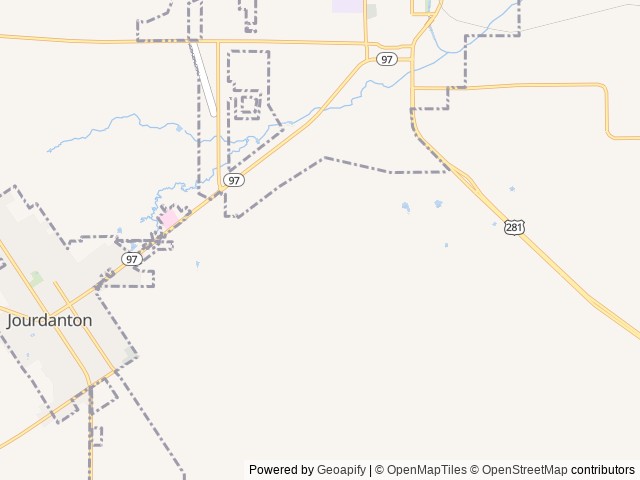 Map of Safari Vista RV Park location at Pleasanton, TX, United States