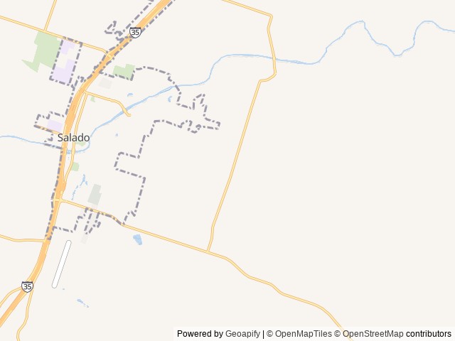 Map for Sleeps 8 • Private Bunkhouse • Family Friendly! near Salado, TX