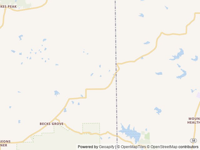Map of Postcard Cabins Brown County location at Columbus, IN, United States