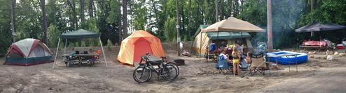 Tent camping at Saraâs Campground