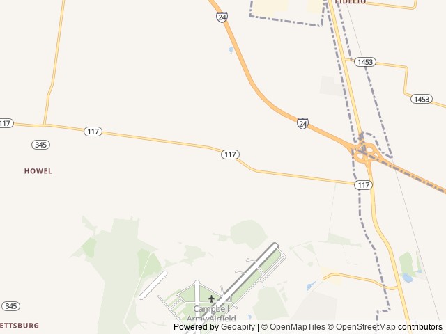 Map for 2019 Freedom Traveler A27 near Oak Grove, TN