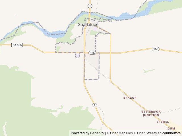 Map for 2022 Keystone RV Passport SL 268BHWE near Guadalupe, CA
