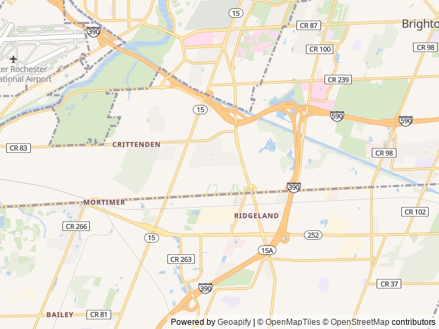 Map for 2022 Thor Freedom Elite 23H | Solar | Sleeps 5 near Rochester, NY