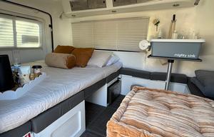 Cozy Green Lima Bean Camper
