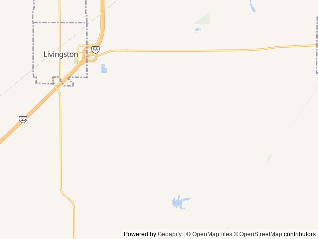 Map for Earley family little hideout near New Douglas, MO