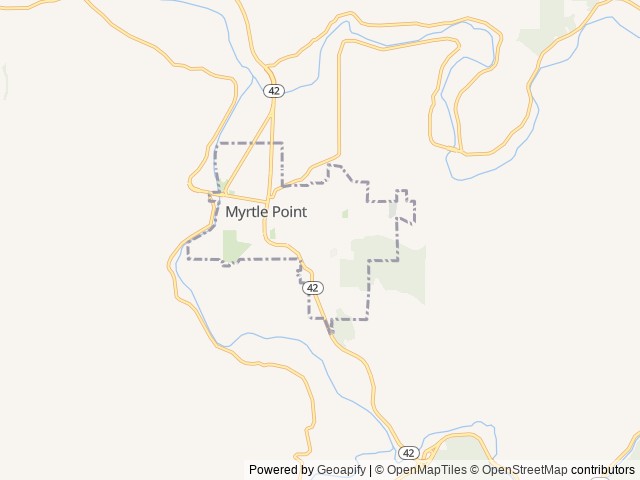 Map for Memory Maker Mobile near Myrtle Point, OR