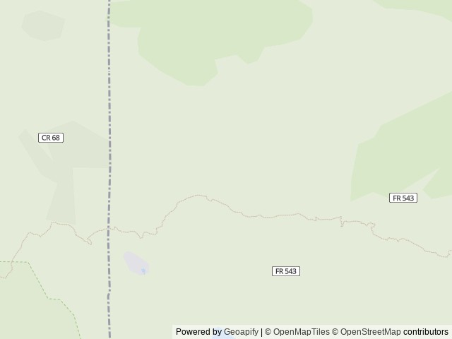 Map of Rustic Creek Ranch location at Bailey, CO, United States