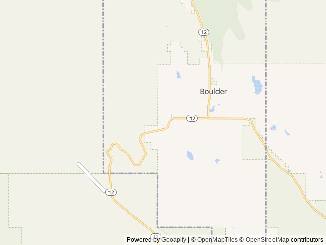 Map of Boulder Meadows RV and Campground location at Boulder, UT, United States