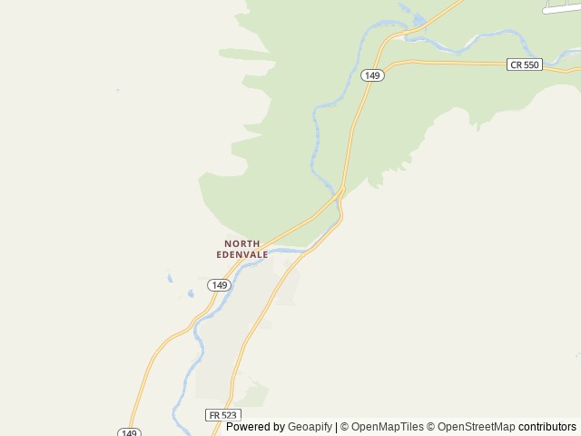 Map of Marshall Park location at Creede, CO, United States