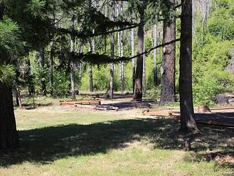 View in to Campground Area