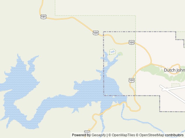 Map of Mustang Ridge Campground location at Manila, UT, United States