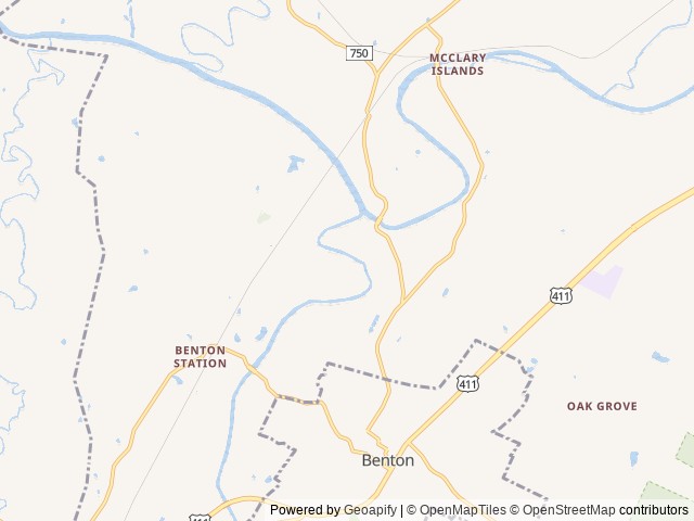 Map of 2 Rivers RV Park & Campground location at Delano, TN, United States