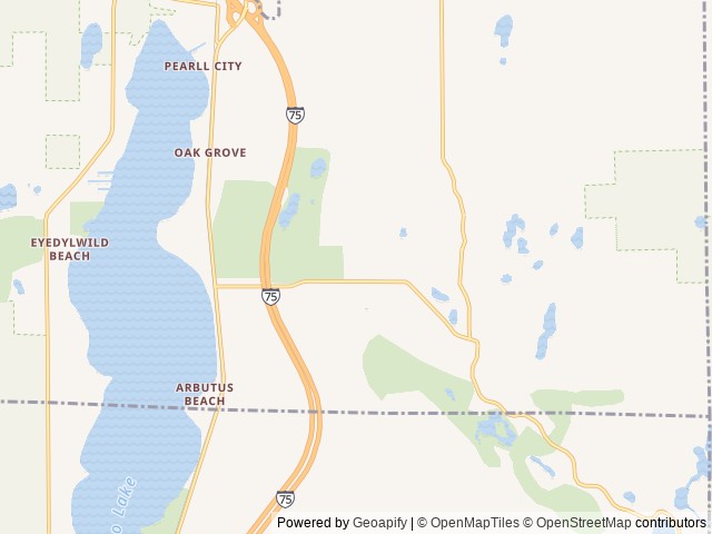 Map of Gaylord KOA Holiday location at Gaylord, MI, United States