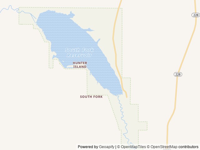 Map of Coyote Cove Campground location at Spring Creek, NV, United States