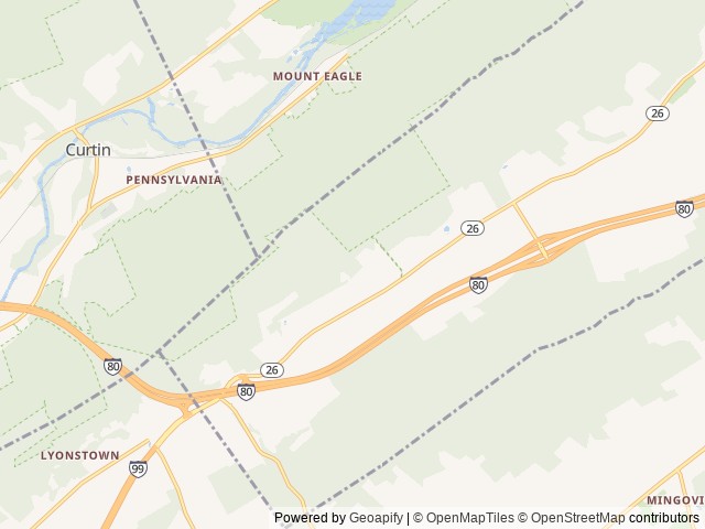 Map of The Bellefonte Campground location at Bellefonte, PA, United States