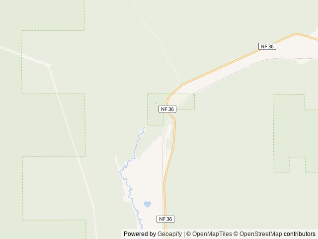 Map of Fairview Ranger Station location at Libby, MT, United States