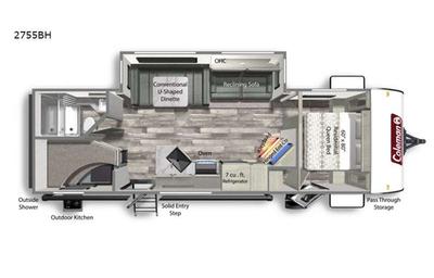 2022 RV Coleman Light 2755BH- The Happy Camper