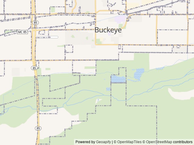 Map of Buckeye Equestrian & Event Center location at Buckeye, AZ, United States