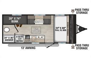 2025 KZ Sportsman 21ft Camper, Lightweight + Solar