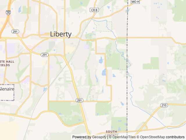 Map for Kid tested and mother approved family bunkhouse! near Liberty, MO