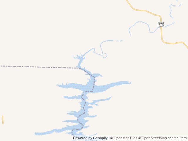 Map of Blue Ridge Park location at Dierks, AR, United States