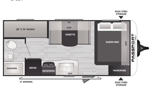 2024 Keystone RV Passport Mini 170BH